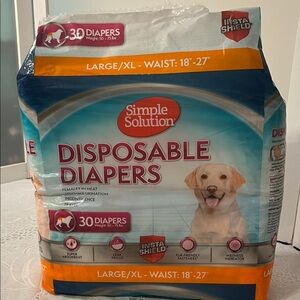 Simple Solution Disposable Dog Diapers Large/XL